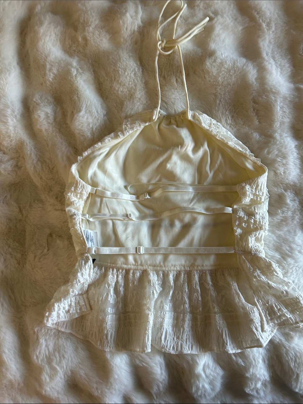 Lace Ruffled Halter Top - Picture 5 of 8